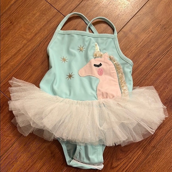 Unicorn Tutu Swimsuit for Kids - Picture 1 of 2